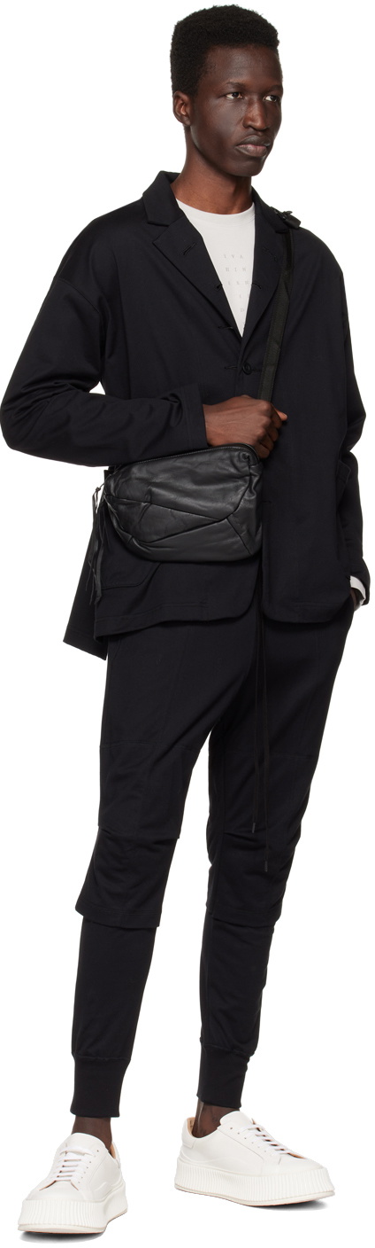 The Viridi-anne Black Three-Button Blazer
