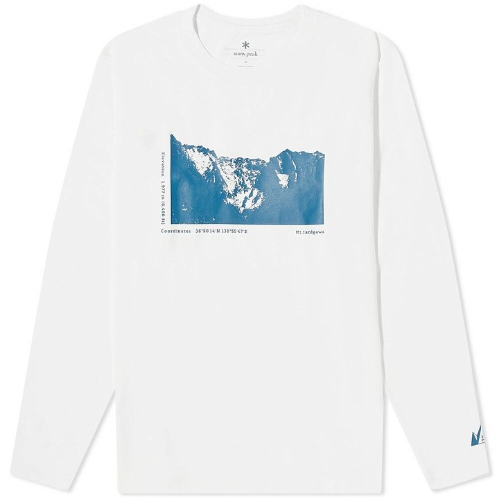 Photo: Snow Peak x Mountain Of Moods Long Sleeve T-Shirt in White