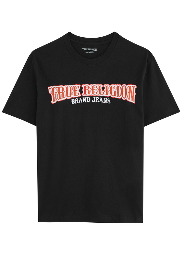 Photo: True Religion Railroad Embroidered Cotton T-shirt Black