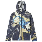 Folk Printed Hooded Windbreaker