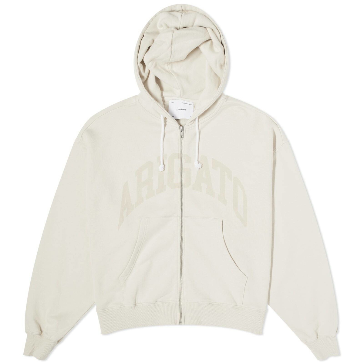 Axel Arigato Women s Link Zip Up Hoodie in Pale Beige Axel Arigato