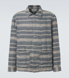 RRL Striped linen overshirt