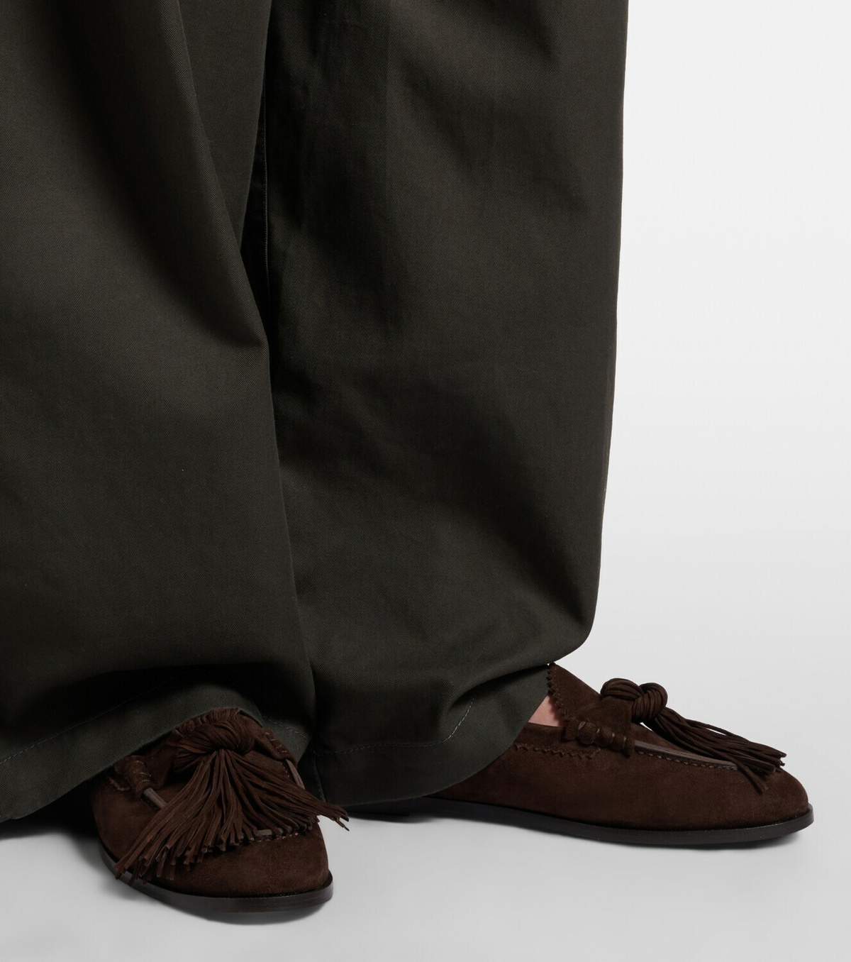 Aquazzura Freddie suede loafers