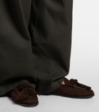 Aquazzura Freddie suede loafers