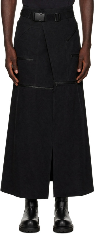 Photo: Rick Owens Black Concordians Odetta Cargo Maxi Skirt