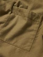 TEKLA - Organic Cotton-Flannel Pyjama Shirt - Green