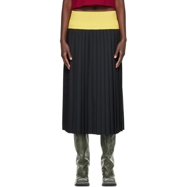 Photo: Stefan Cooke Black Match Midi Skirt