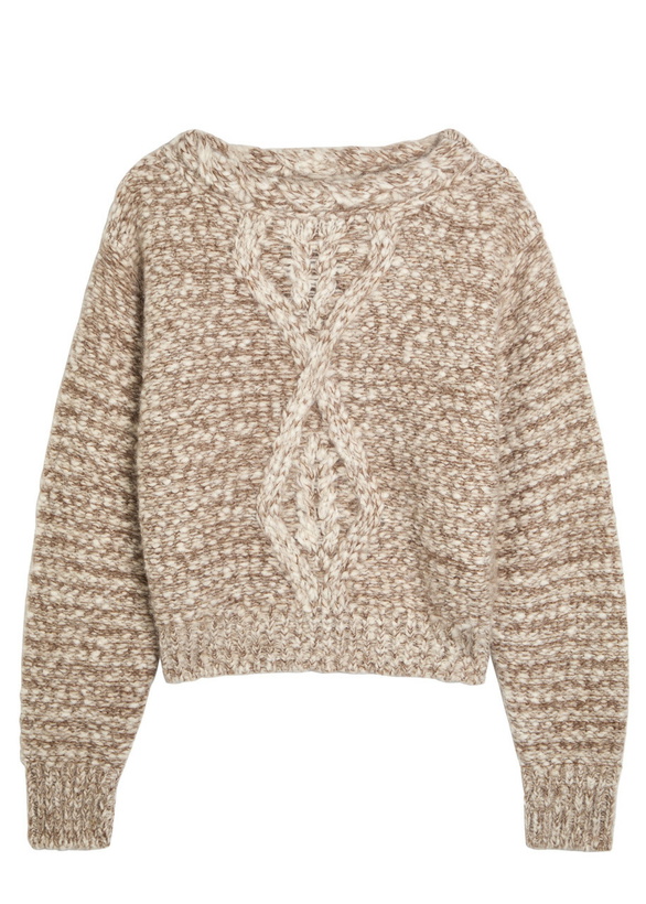Photo: Isabel Marant Dorota Chunky-knit Alpaca-blend Jumper Ecru