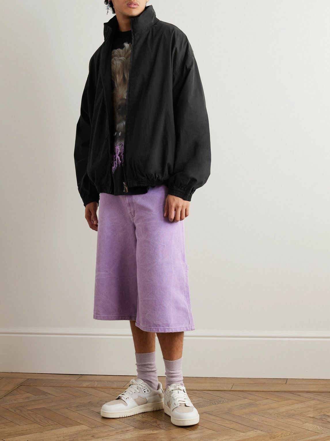 Acne Studios - Washed Cotton-Poplin Jacket - Black Acne Studios