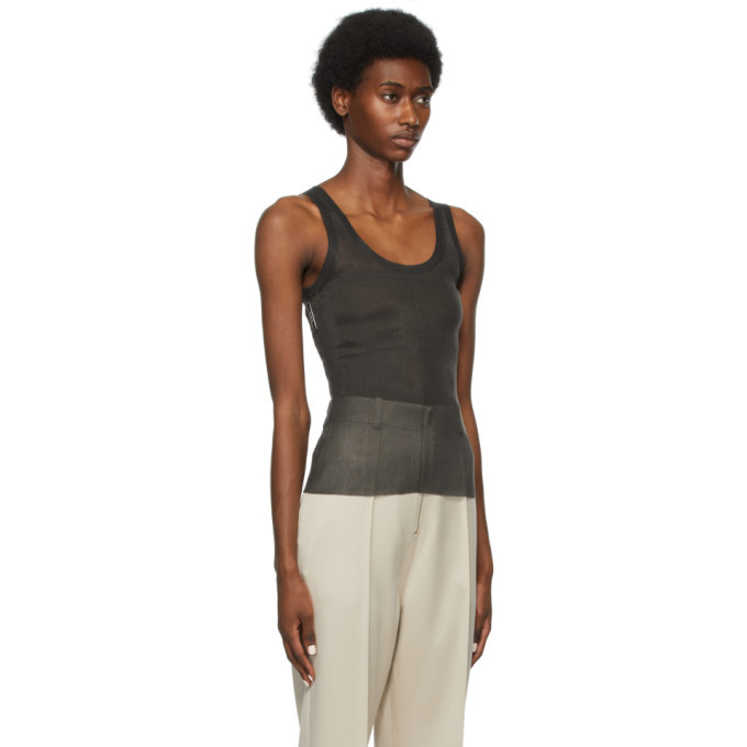 Peter Do Black Spacer Tank Top