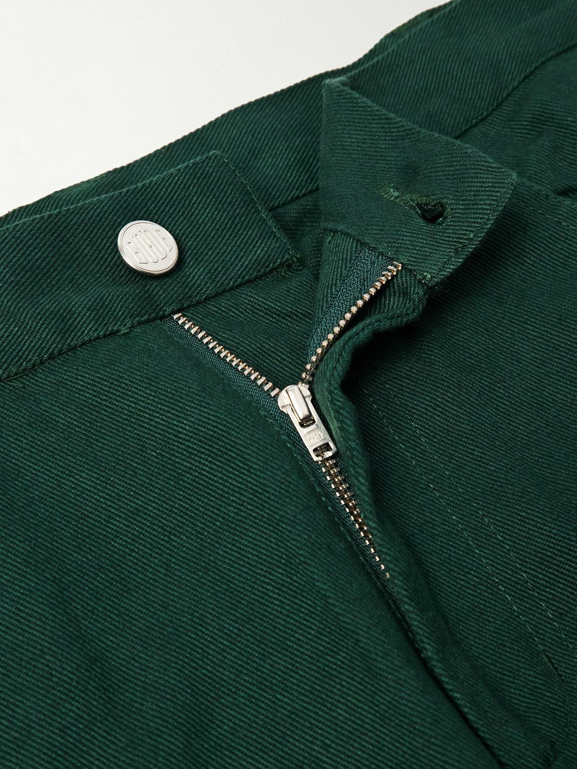 BODE - Knolly Brook Straight-Leg Cotton-Twill Trousers - Green