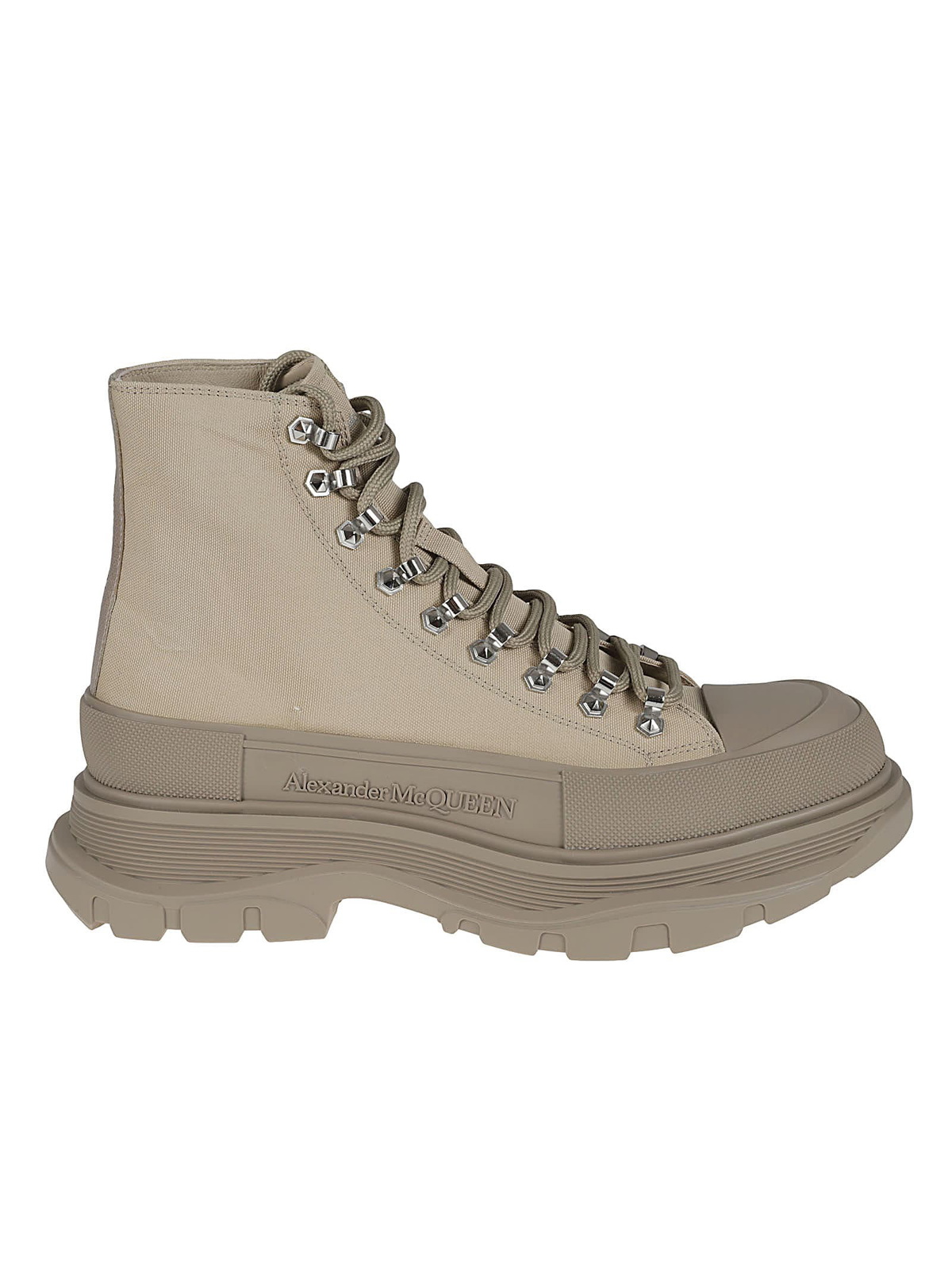 ショートブーツ・ブーティ Tread Ankle Boots - Alexander McQueen - Calfskin - Beige Buy Alexander McQueen Tread Slick Boot 'Beige Leather