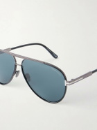 TOM FORD - Rupert-02 Aviator-Frame Metal Sunglasses