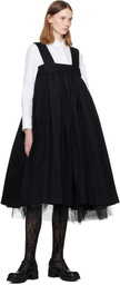 Comme des Garçons Comme des Garçons Black Wool Midi Dress