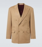 Brunello Cucinelli Camel hair double-breasted suit jacket