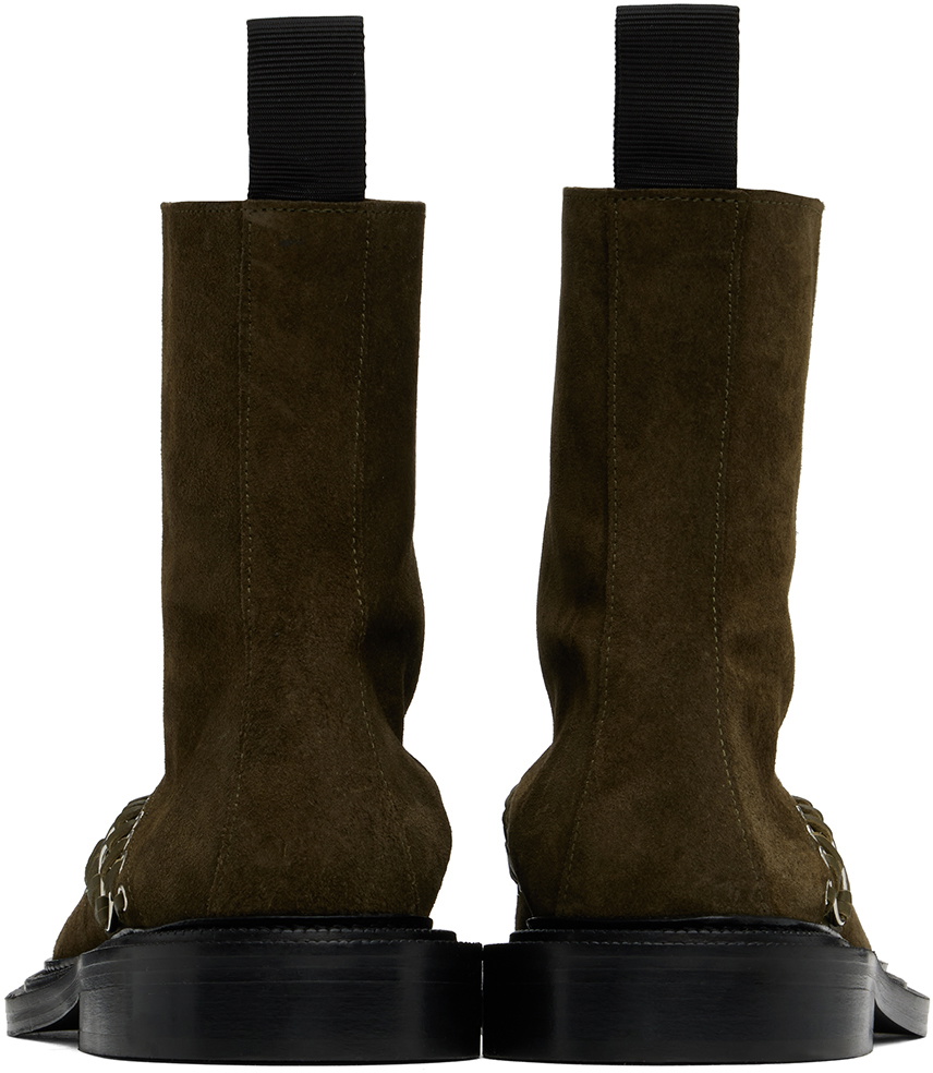 Toga Virilis Khaki Suede Boots Toga Virilis