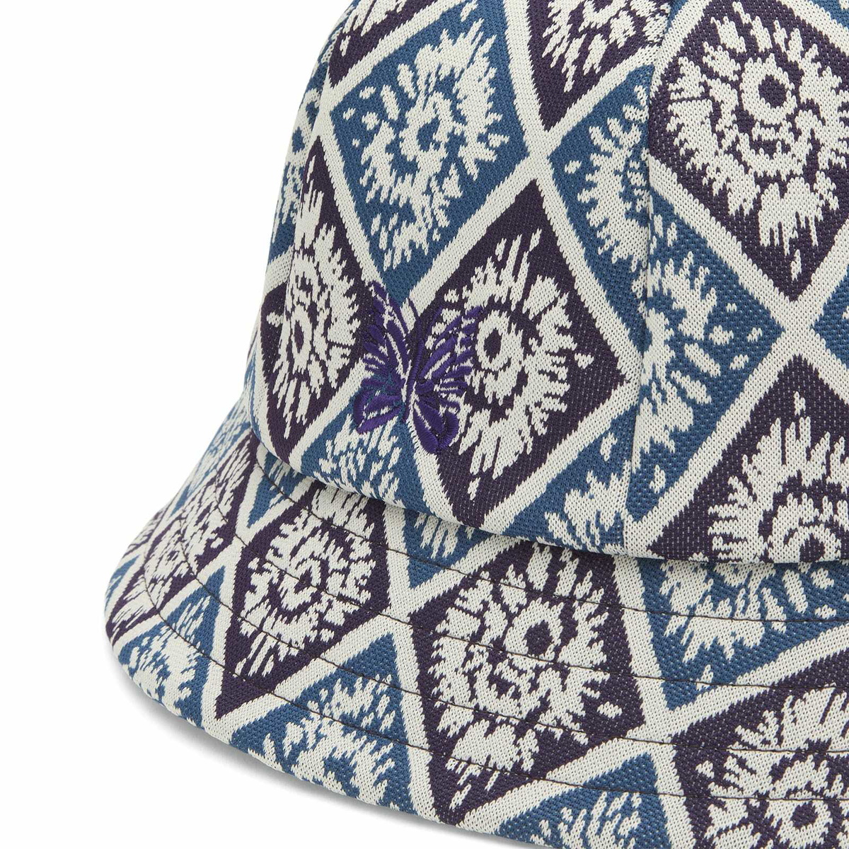 Needles Men's Jacquard Bermuda Hat in Blue/Purple