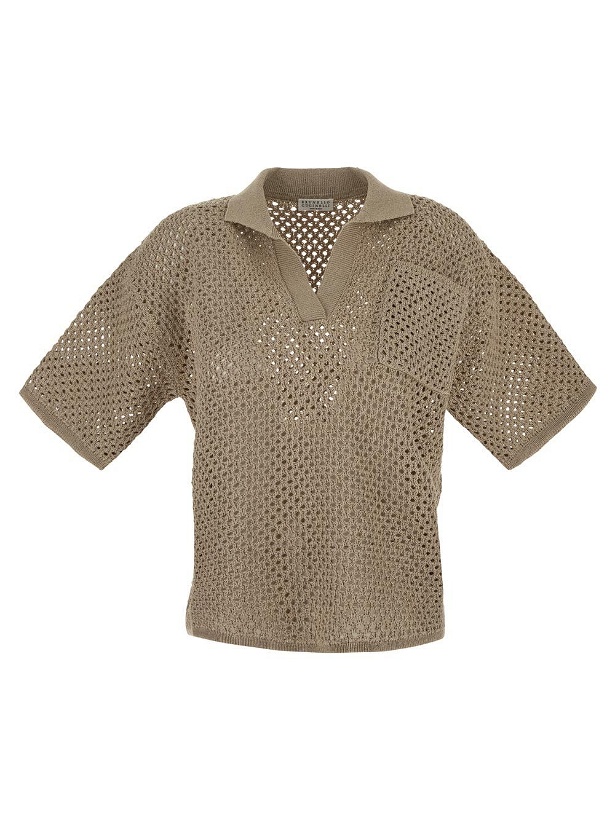 Photo: Brunello Cucinelli Knitted Polo