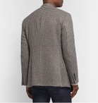 Freemans Sporting Club - Brown Slim-Fit Houndstooth Wool and Silk-Blend Blazer - Brown