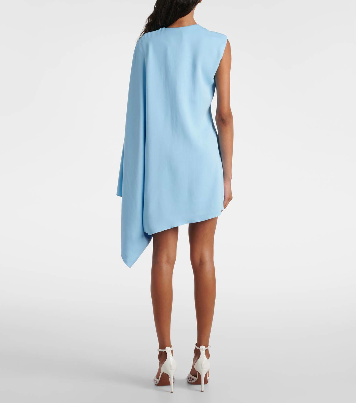 Alaïa Asymmetric draped minidress ALAÏA