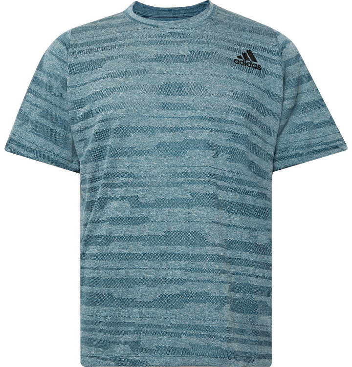 Photo: Adidas Sport - FreeLift Engineered Climalite T-Shirt - Blue