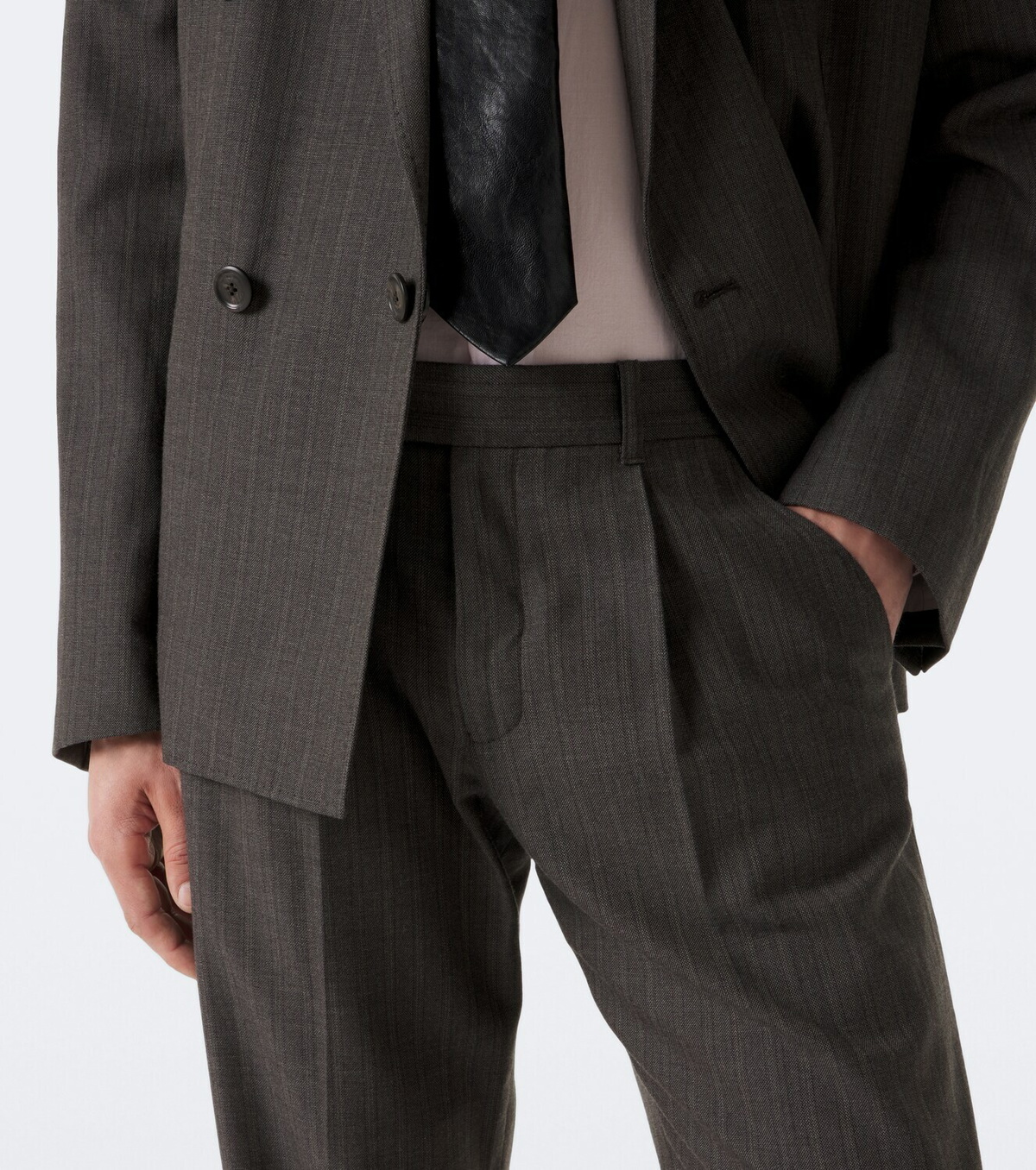Our Legacy Slack wool and cotton wide-leg pants