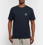 rag & bone - Appliquéd Cotton-Jersey T-Shirt - Navy