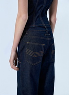 Jean Paul Gaultier Cut Out Wide Leg Jeans