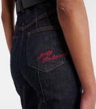 Self-Portrait Belted denim jumpsuit