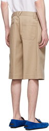 Versace Beige Cotton Shorts