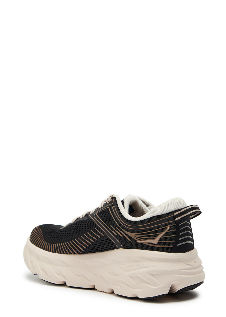 Hoka Bondi 7 Mesh-knit Sneakers Black