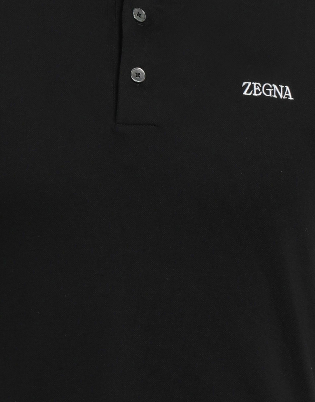 Zegna Mens Polo shirt in Black