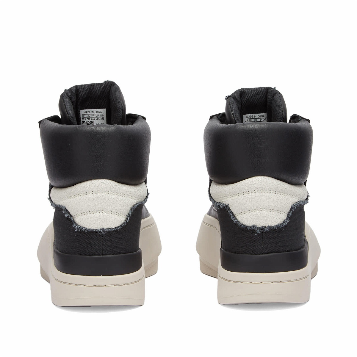Y-3 Men's Lux Bball High Sneakers in Black/Clear Brown/Off White Y-3