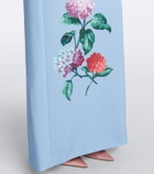 Carolina Herrera Embellished floral-appliqué bustier gown