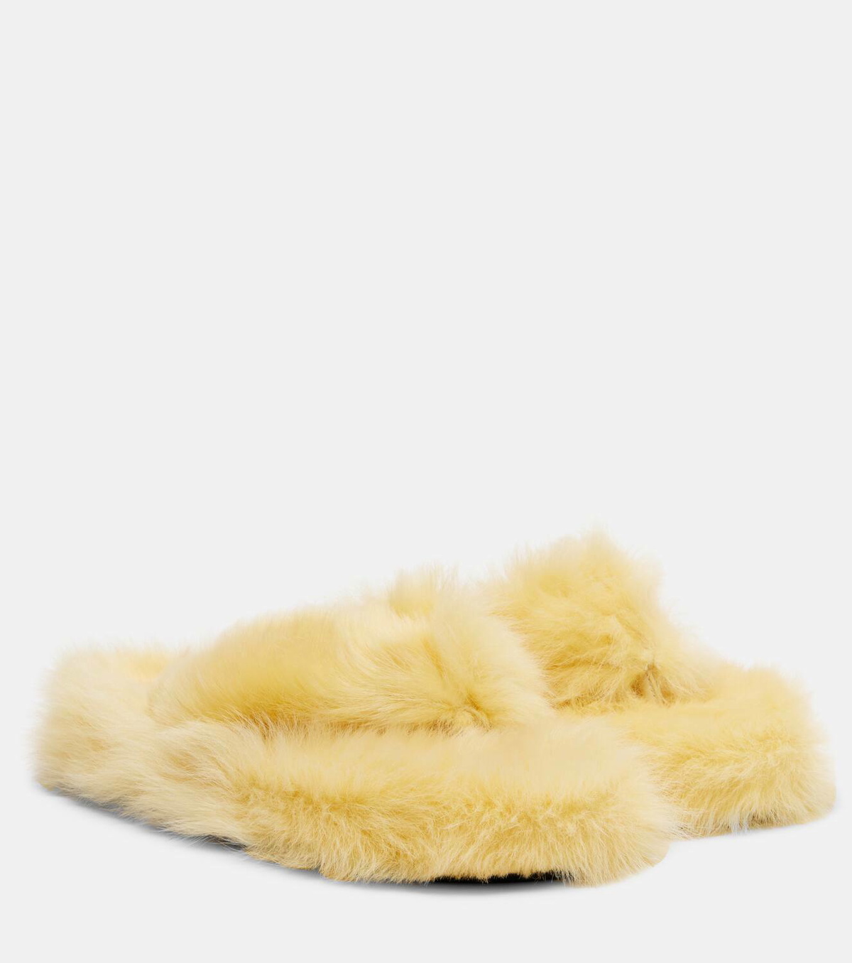 Acne Studios Shearling thong sandals