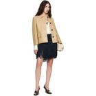TOTEME Beige Bonded Leather Jacket