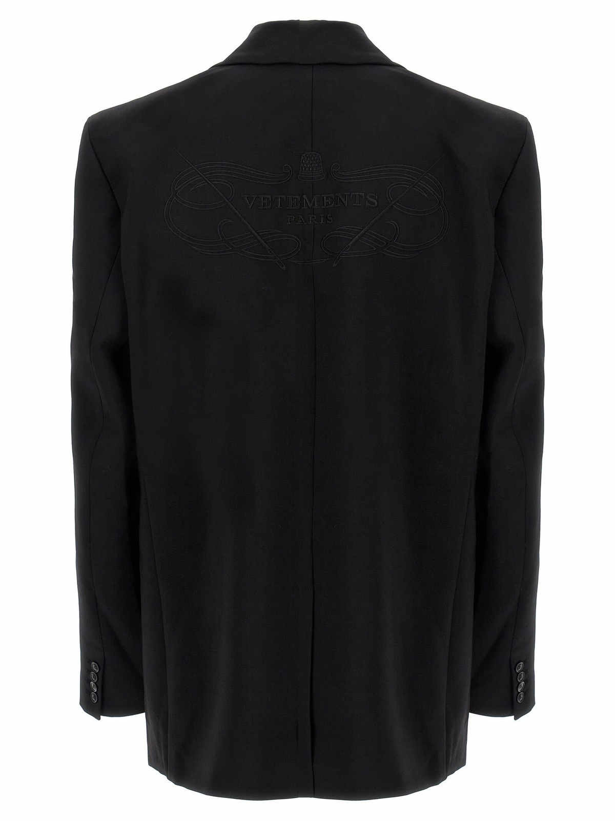 VETEMENTS logo Embroidered Blazer Vetements