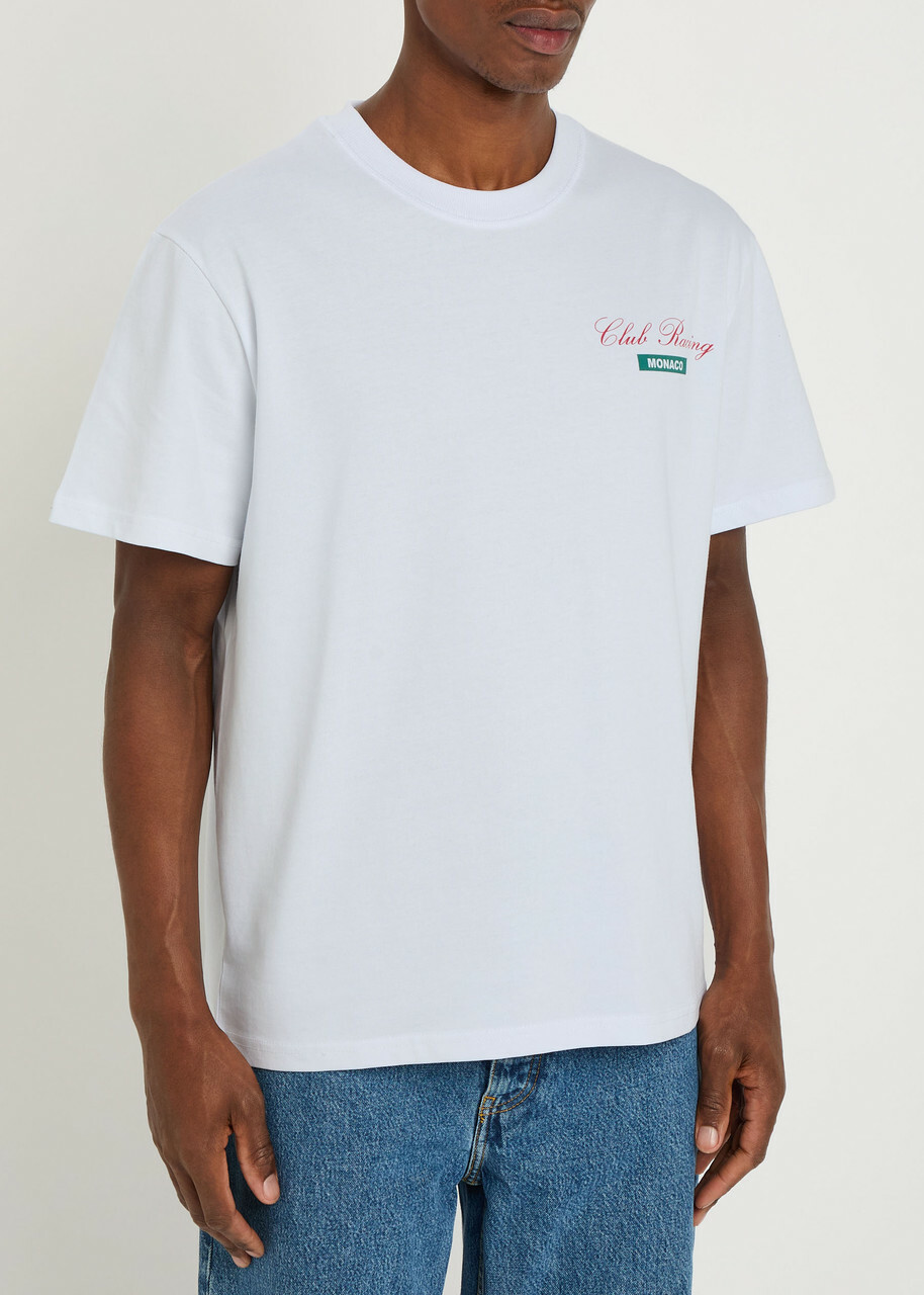 Club 1984 Racing Printed Cotton T-shirt White