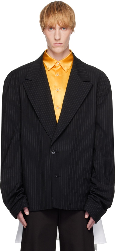 Photo: ANDREJ GRONAU Black Oversized Suit Blazer