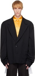 ANDREJ GRONAU Black Oversized Suit Blazer
