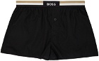 Boss Two-Pack Beige & Black Pyjama Boxers