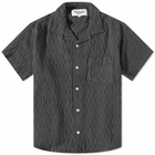 Corridor Men's Rainbow Weave Vacation Shirt in Black