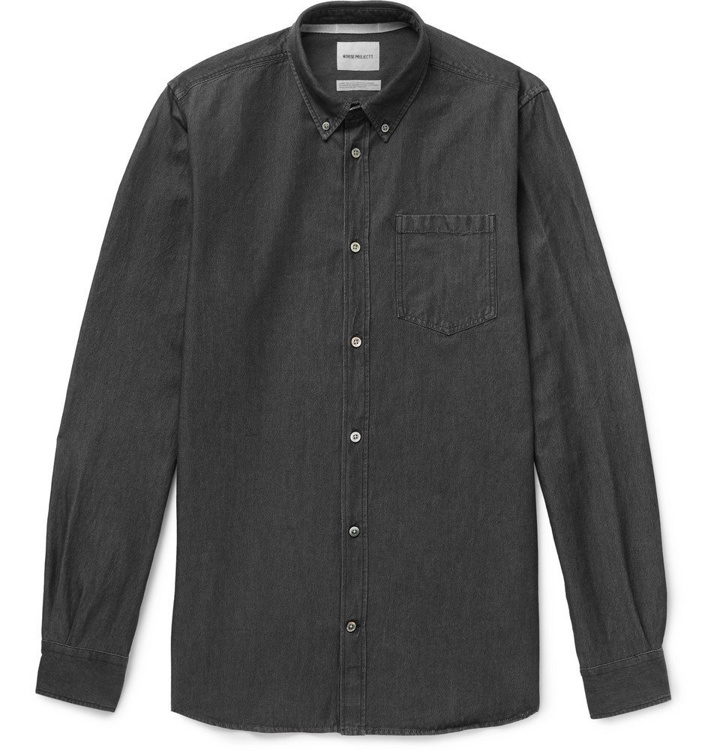 Photo: Norse Projects - Anton Button-Down Collar Denim Shirt - Men - Black