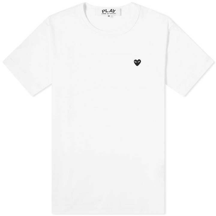 Photo: Comme des Garçons Play Men's Little Black Heart T-Shirt in White