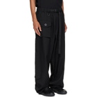 Y-3 Black Sport Uniform Tapered Cargo Pants