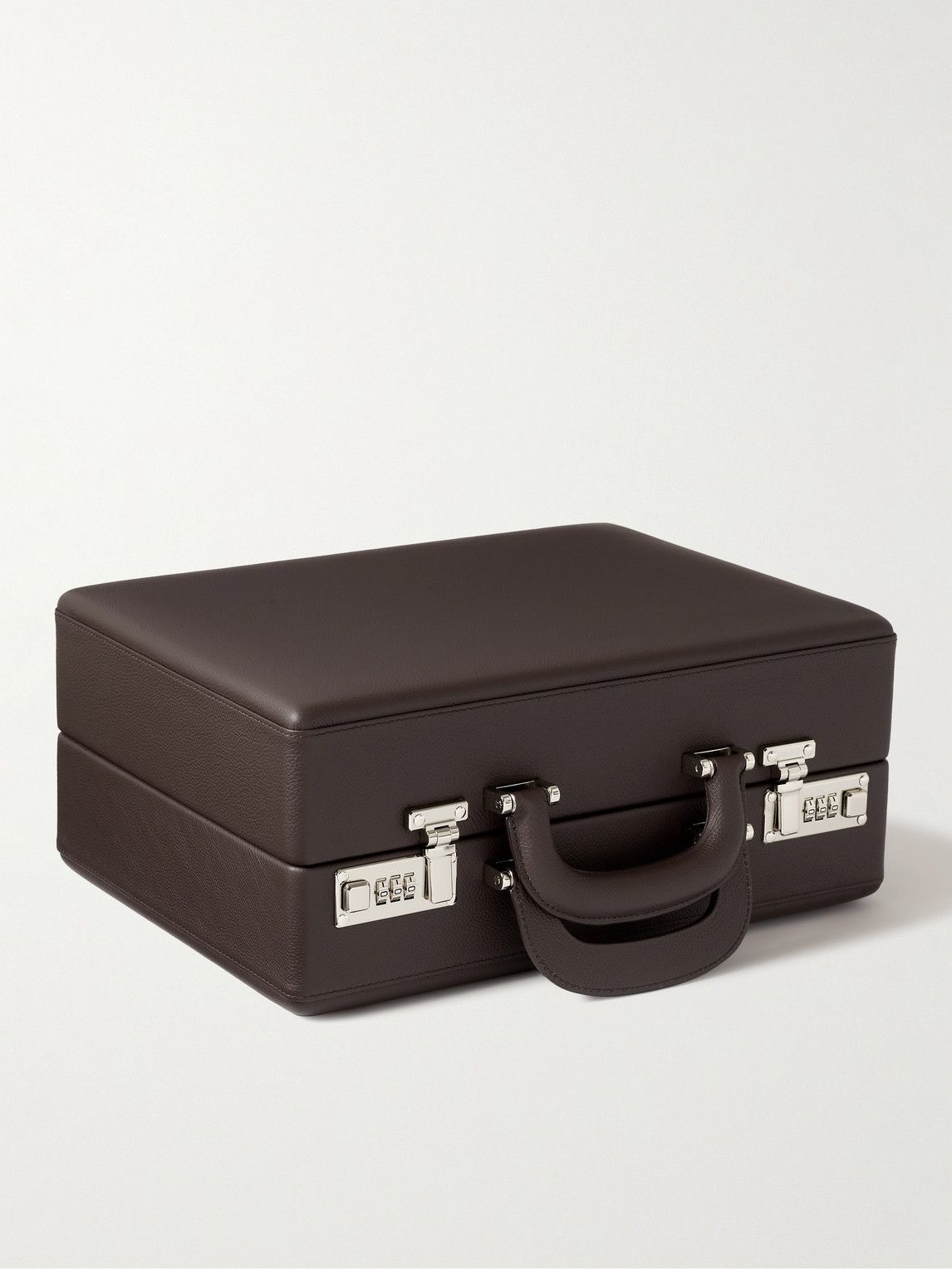 Scatola del Tempo - Valigetta Full-Grain Leather 16-Piece Travel Watch Case