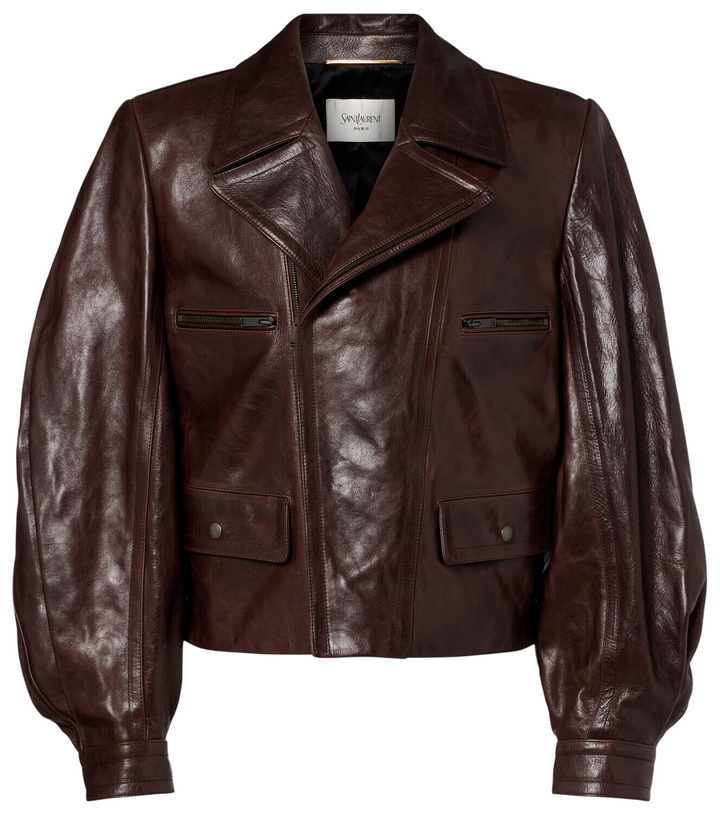 Photo: Saint Laurent Leather biker jacket