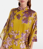 Taller Marmo Leonor floral fil coupé kaftan