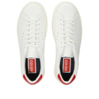 Kenzo Men's Swing Lace up Sneakers in White/Red