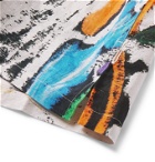 Folk - Alfie Kungu Camp-Collar Printed Linen and Cotton-Blend Shirt - White